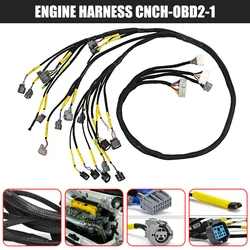 Tucked Engine Harness For OBD2 Budget D & B-series Engine Motor Wiring Harness for Honda Civic Integra B16 B18 D16