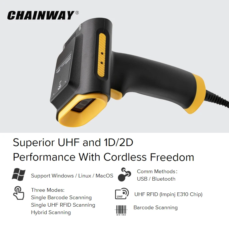 SR160 UHF RFID Scanner Powerful UHF and 1D/2D Performance