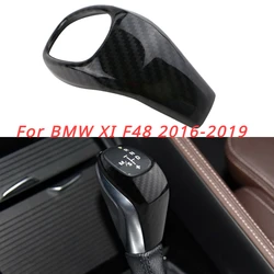 Car Gear Shift Knob Cover for BMW X1 F48 2016 2017 2018 2019 AT Handball Sticker ABS Trim Protection Accessories