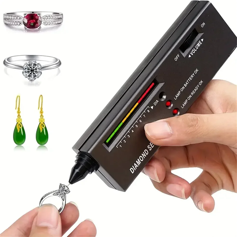 Diamond Tester Portable Gemstone Selector Tool LED Indicator Accurate Reliable Jewelry Test Tool For Jewelry Jade Ruby