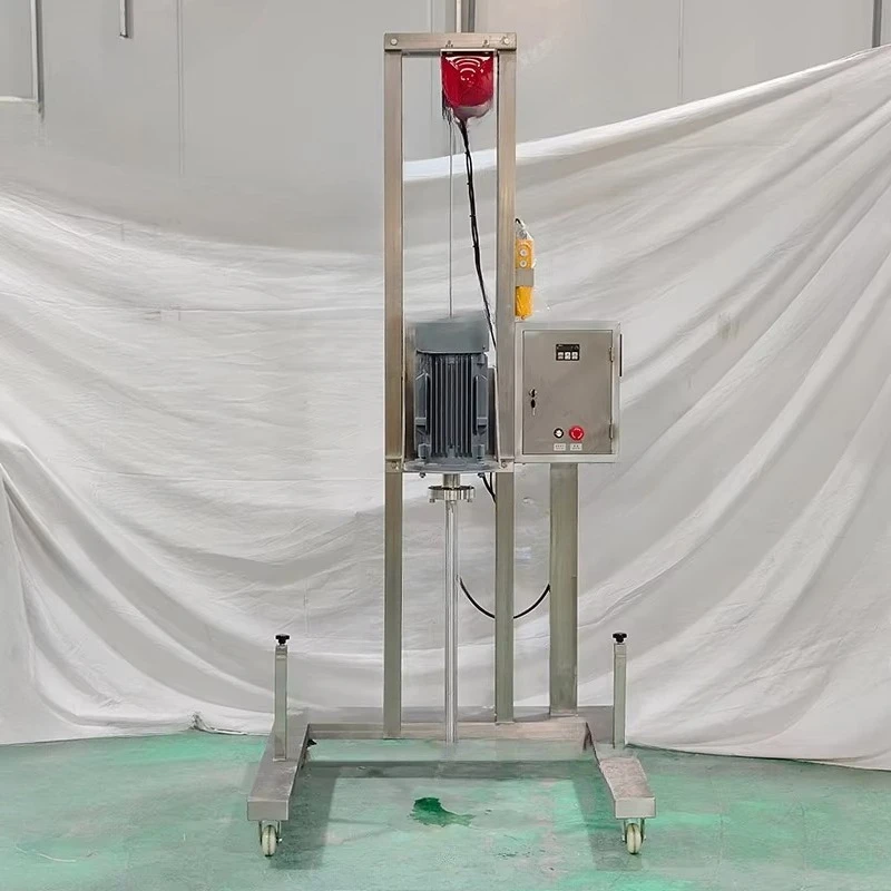 High shear mixer, mobile electric lift disperser mixer