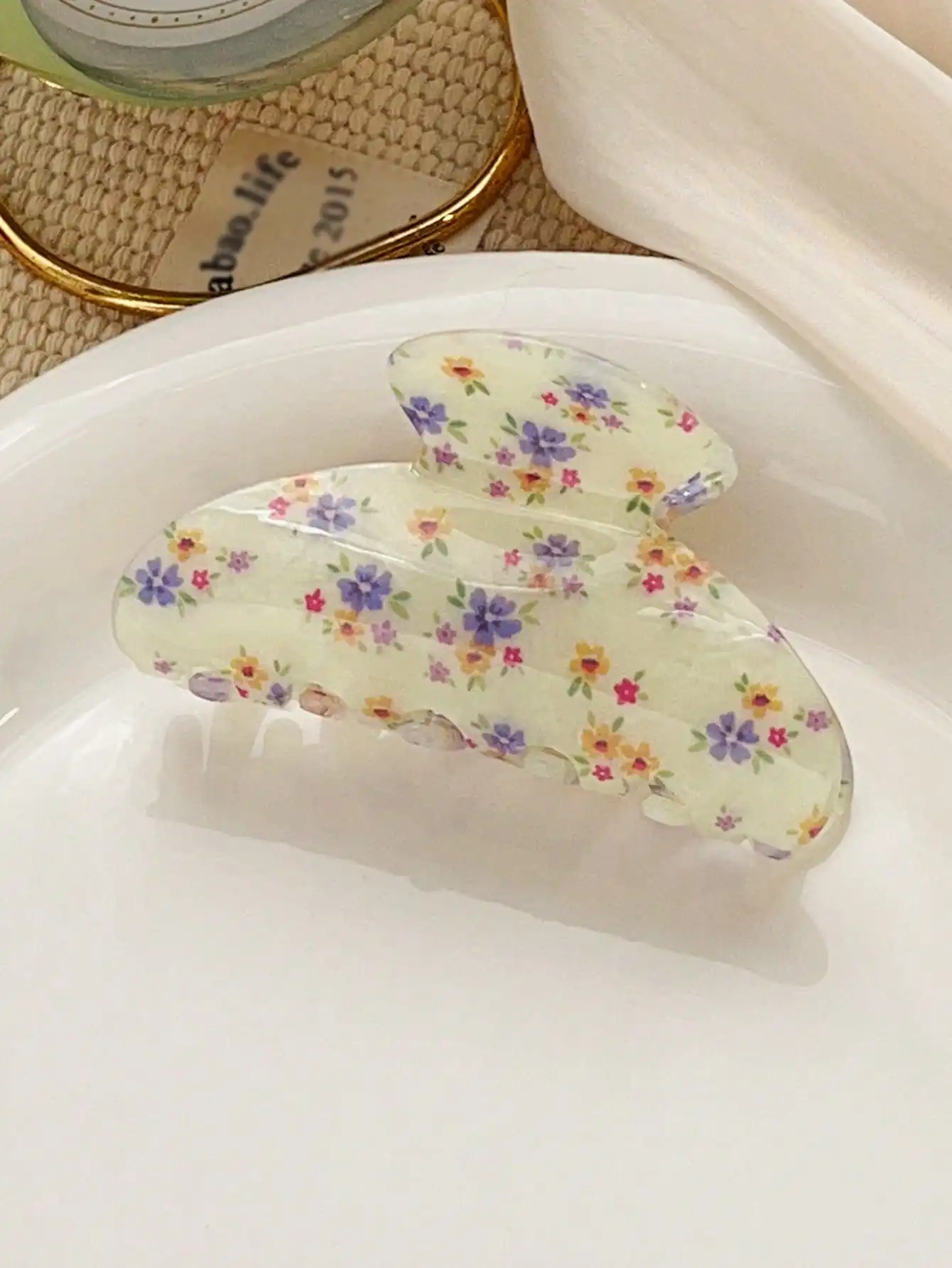 1Pcs Vintage Rote Kirsche Haar Klaue Clips Haar Klemme Weibliche Blume Haar Zubehör Platz Haar Kiefer Clip Haar barrettes für Frauen – Detail 12