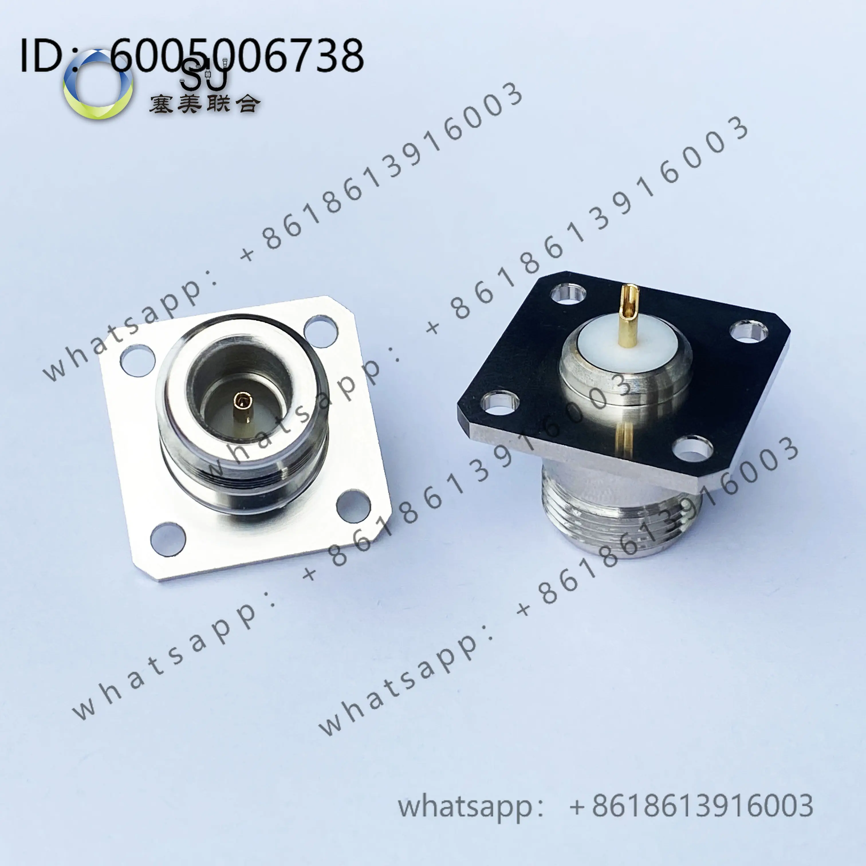 N-type 75 ohm four-hole flange connector DC-3G; 6G; 13G