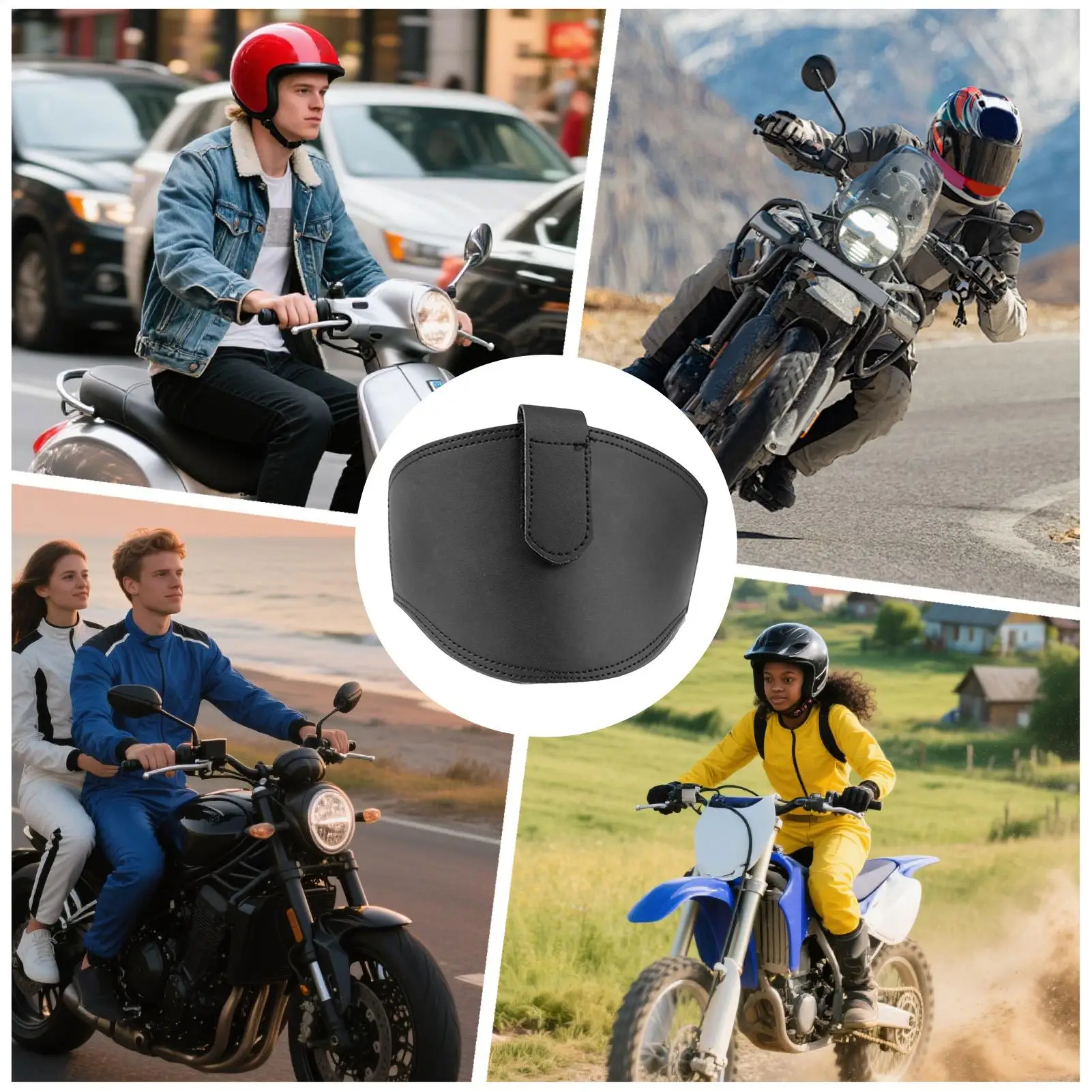 Кожаная защита для рычага переключения передач мотоцикла, противоскользящая защитная накладка для рычага переключения передач мотоцикла для шоссе на дальние расстояния, поездки на шоссе