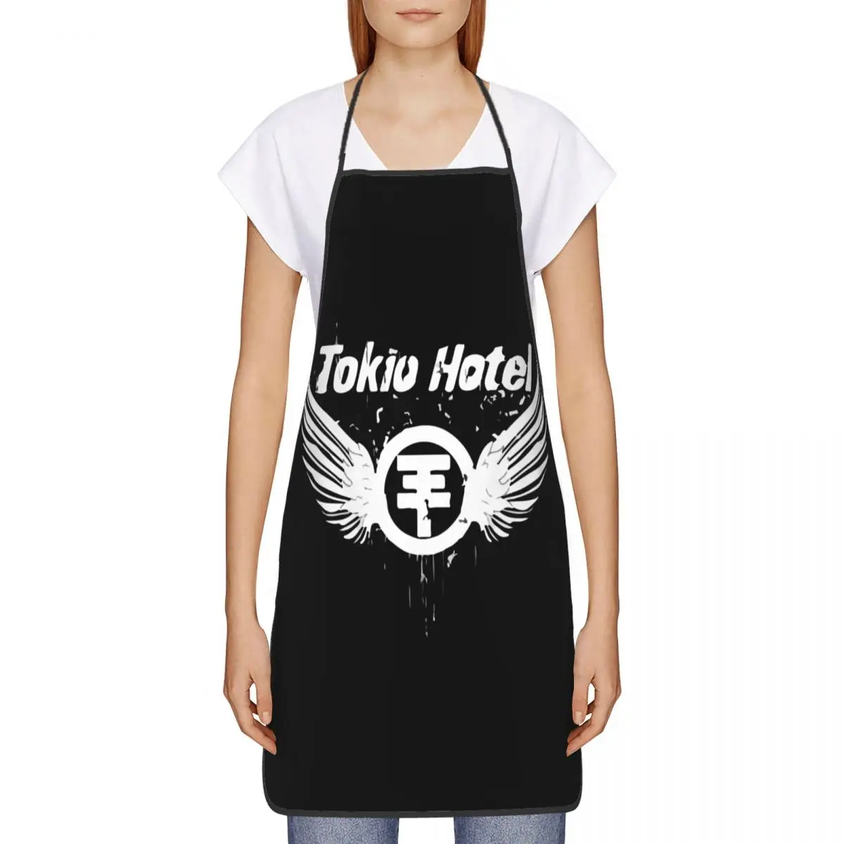 Unisex Tokio Hotel German Rock Music Kitchen Chef Cooking Baking Apron Men Women Tablier Cuisine for Painting