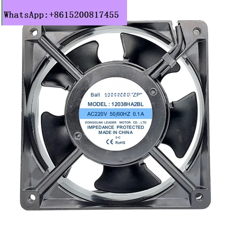

12038 high temperature resistant fan 220V aluminum leaf all metal 20060 oven AC cooling small fan220V