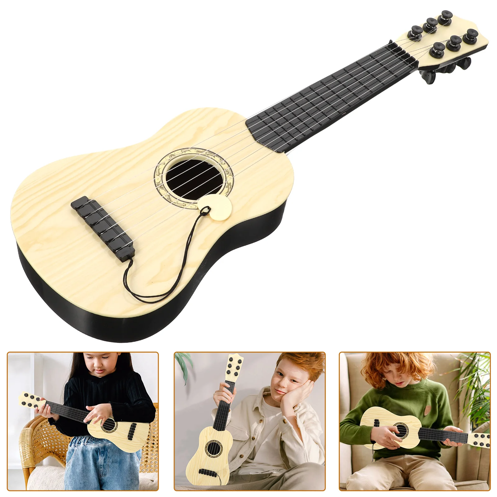 Children’s Toys Guitar Toddler Ukulele for Beginner Can Play Kids Musical Instrument