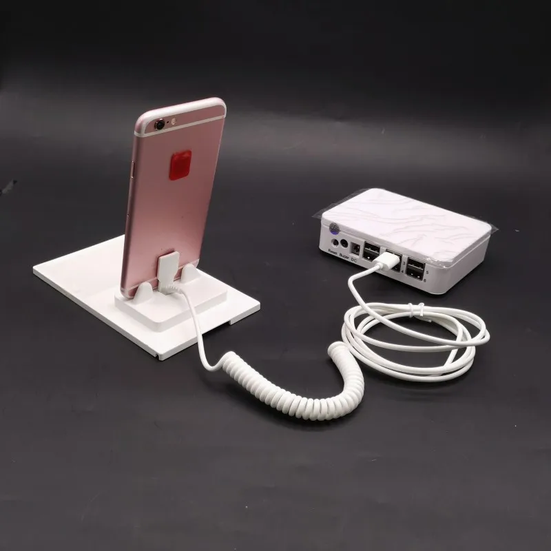 4 Ports Mobile Anti-Theft Alarm Display System Suitable for Mobile Experience Stores Rechargeable