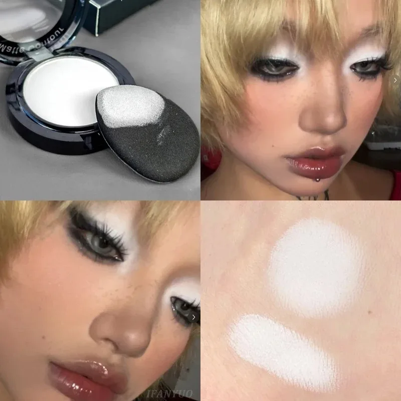 Paleta de sombras foscas, preto e branco, contorno de olhos natural, maquiagem duradoura, brilho, sombra de olhos, paleta de iluminador