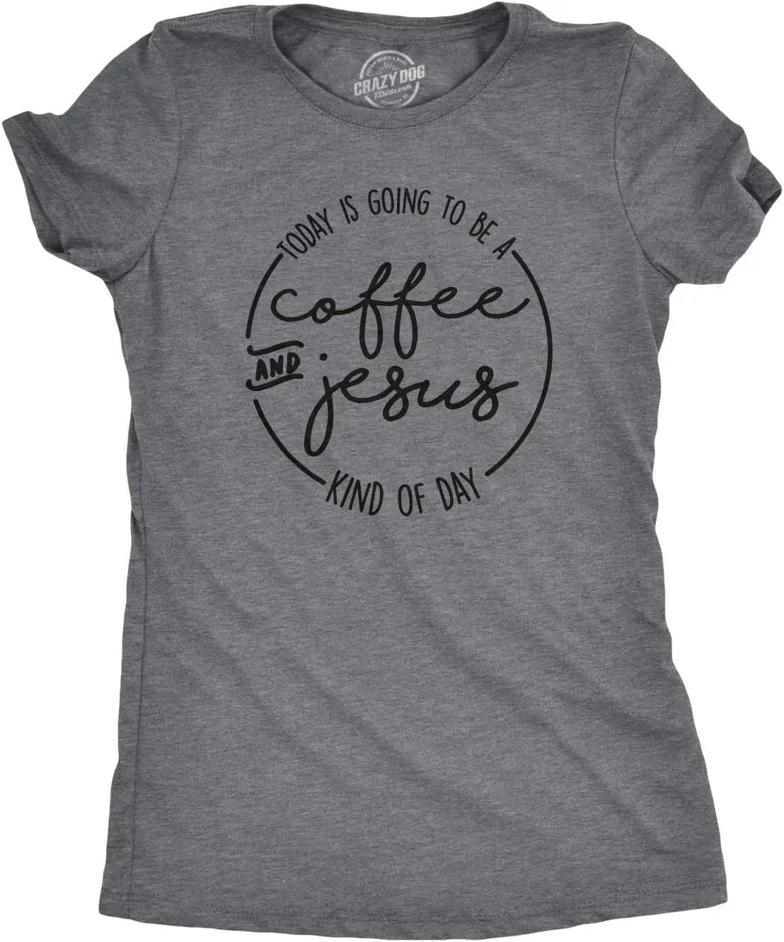 Womens Coffee and Jesus T Shirt Cute Religious Easter Christian Faith Morning