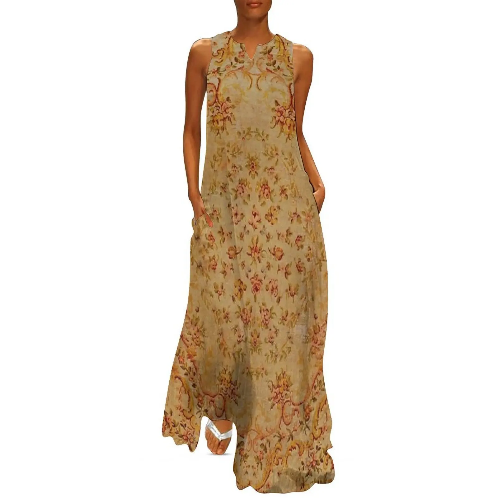 

Antique French Savonnerie Rug Print Long Dress sexy dress Clothing female dresses for woman dresses women summer 2025