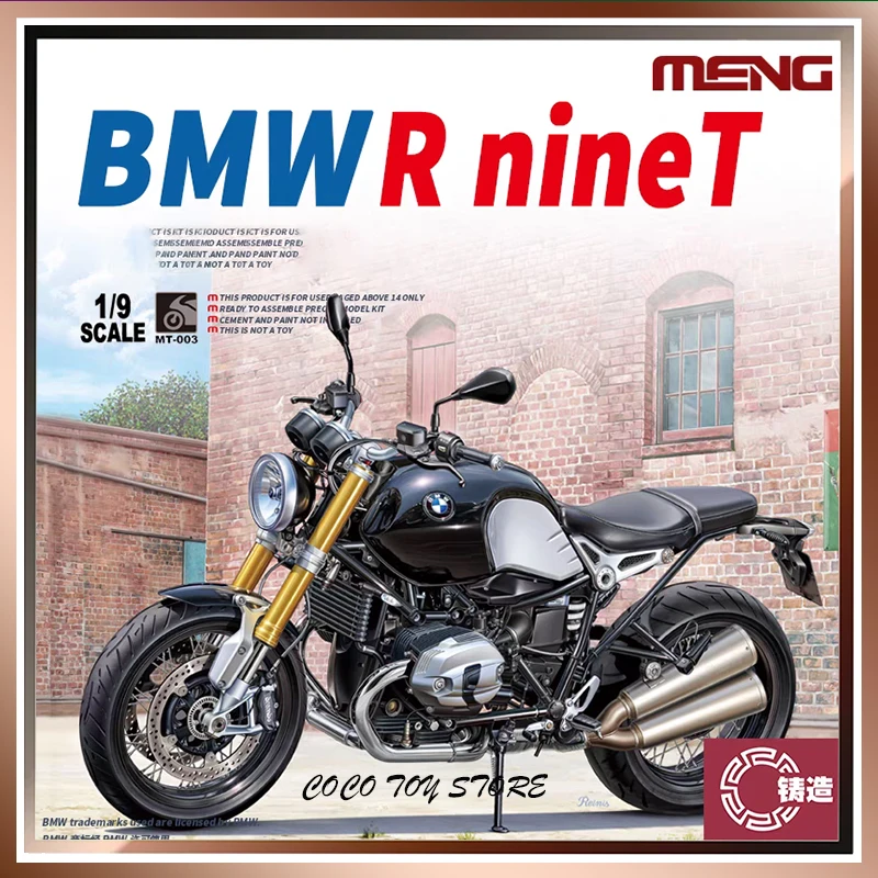 Motorcycle Model Mt-003 Assemble Motorcycle 1/9 Meng Bmw R Ninet  Figure Model Room Ornament Collectible Children Birthday Gift