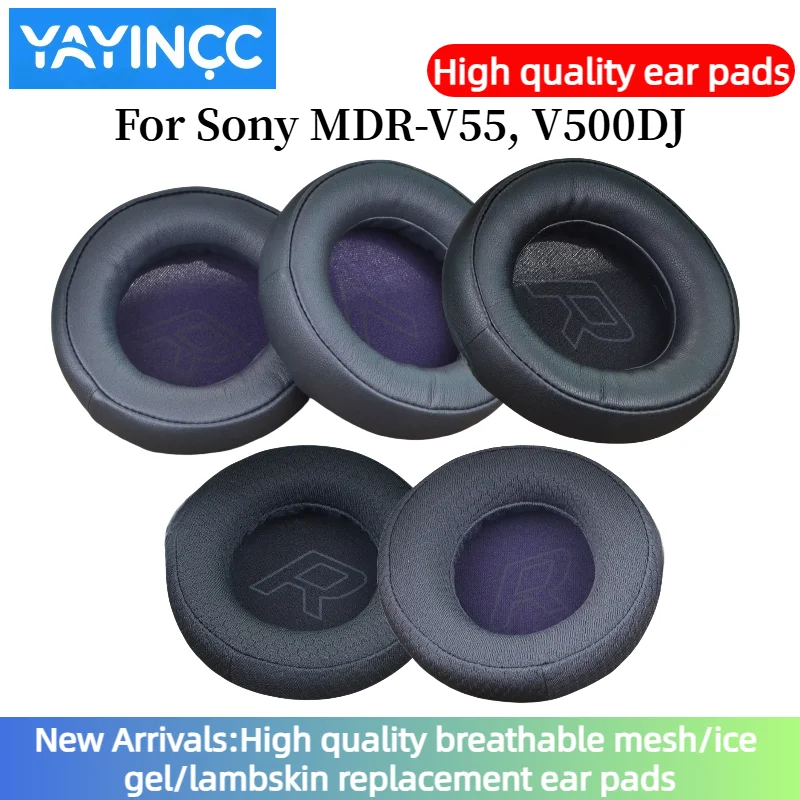 

YAYINCC Replacement Earpads Cushion For Sony MDR-V55, V500DJ Headphones Memory Sponge Sleeves Cover Case Repair Parts