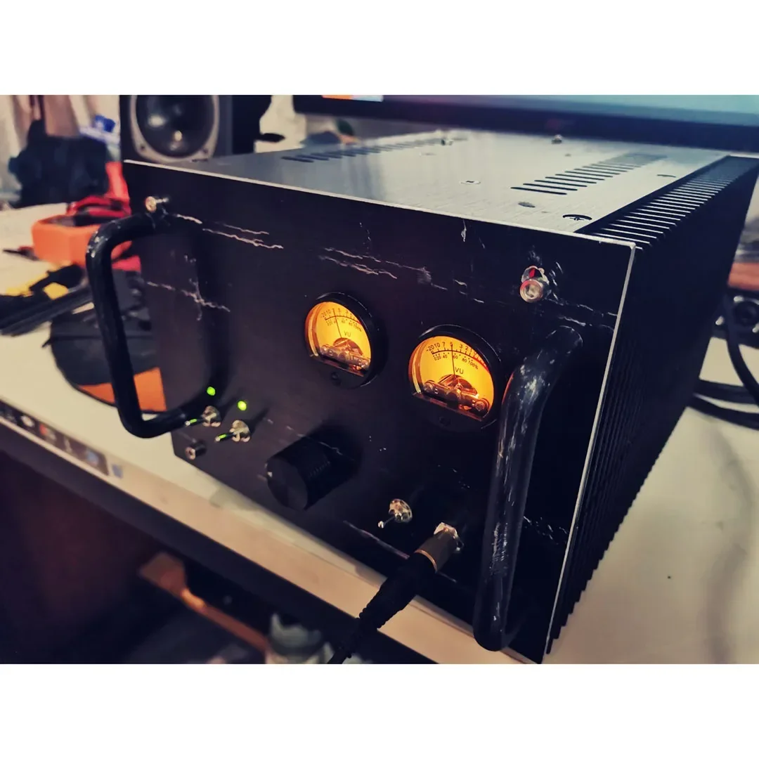 DLHiFi 2 قطعة 35 مللي متر VU متر ستيريو مستوى الصوت مؤشر الصوت متر الخلفية قابل للتعديل + سائق مجلس ل HiFi مكبر للصوت