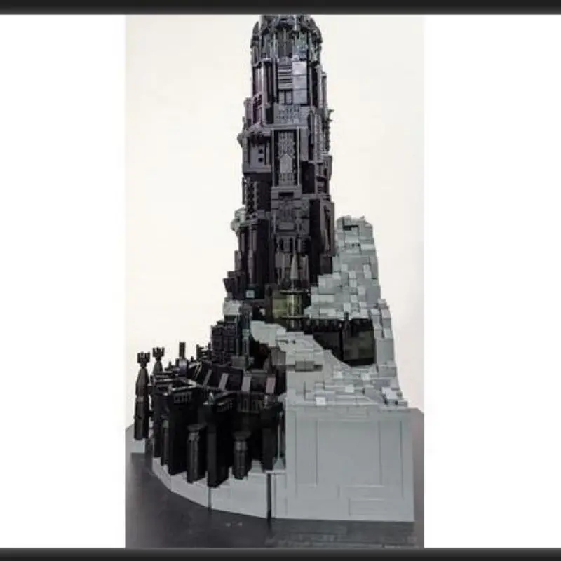 5996 Pieces Movie Fortress LOTR Barad-dur UCS Scale Orthanc Medieval Castle Building Blocks Toy