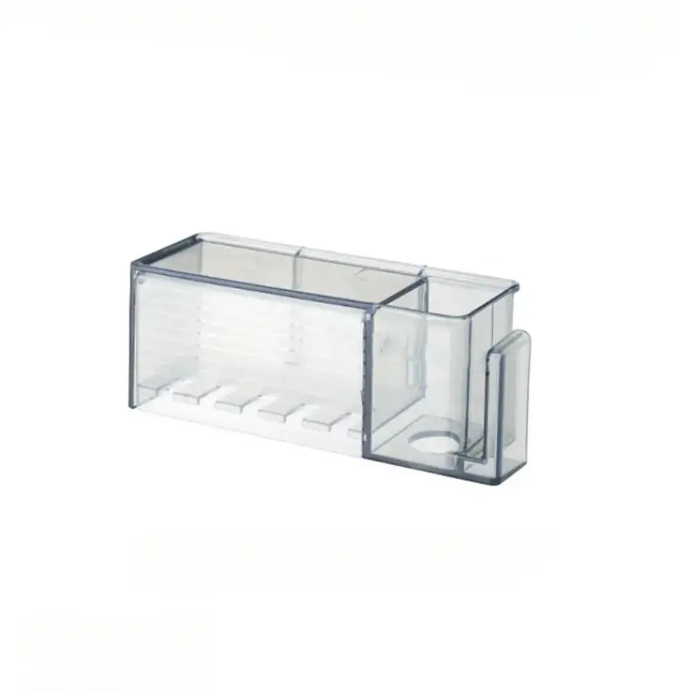 Plastic Toothbrush Storage Rack White/Grey Dustproof Toothbrush Toothpaste Holder with Cover Punch-free