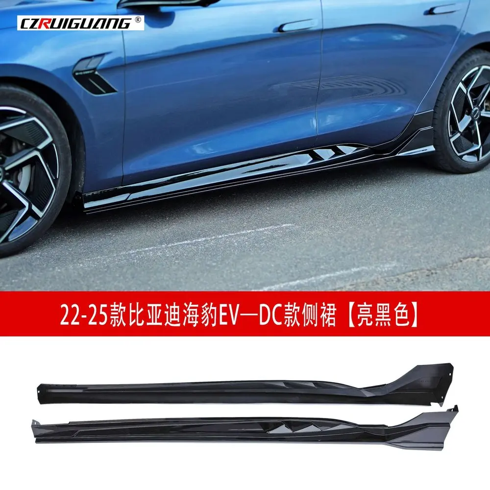 Voor Byd Seal Accessoires Seal Ev 2022-2025 Gemodificeerde Zwarte Samurai Body Kit Jdm Spoiler Voorste Lip Side Rok diffuser Separator