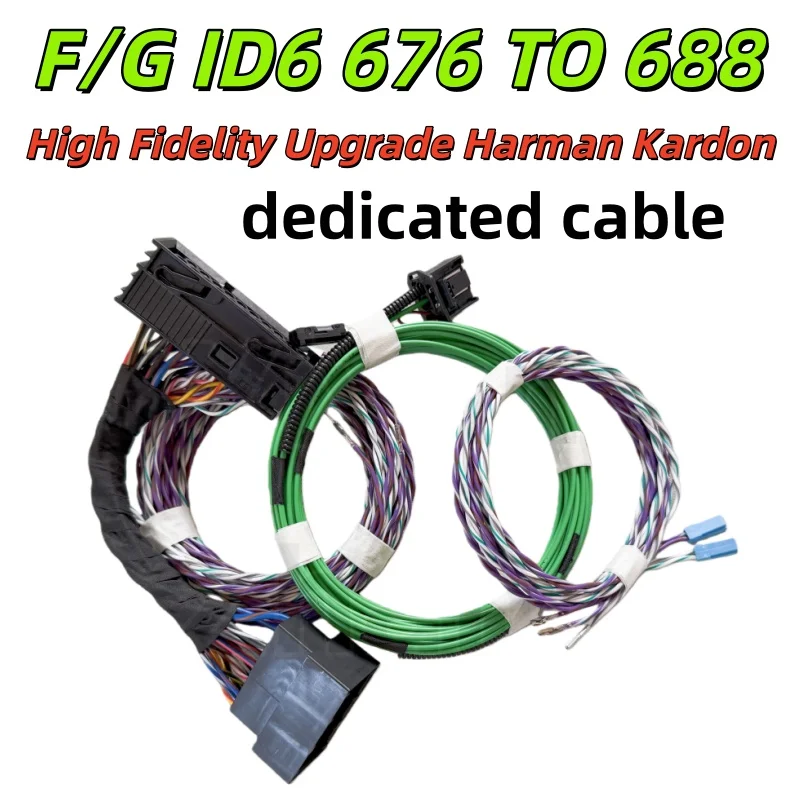 For BMW F/G ID6 High Fidelity Upgrade Harman Kardon Special Cable, 676 TO 688, Easy to Install and Tidy