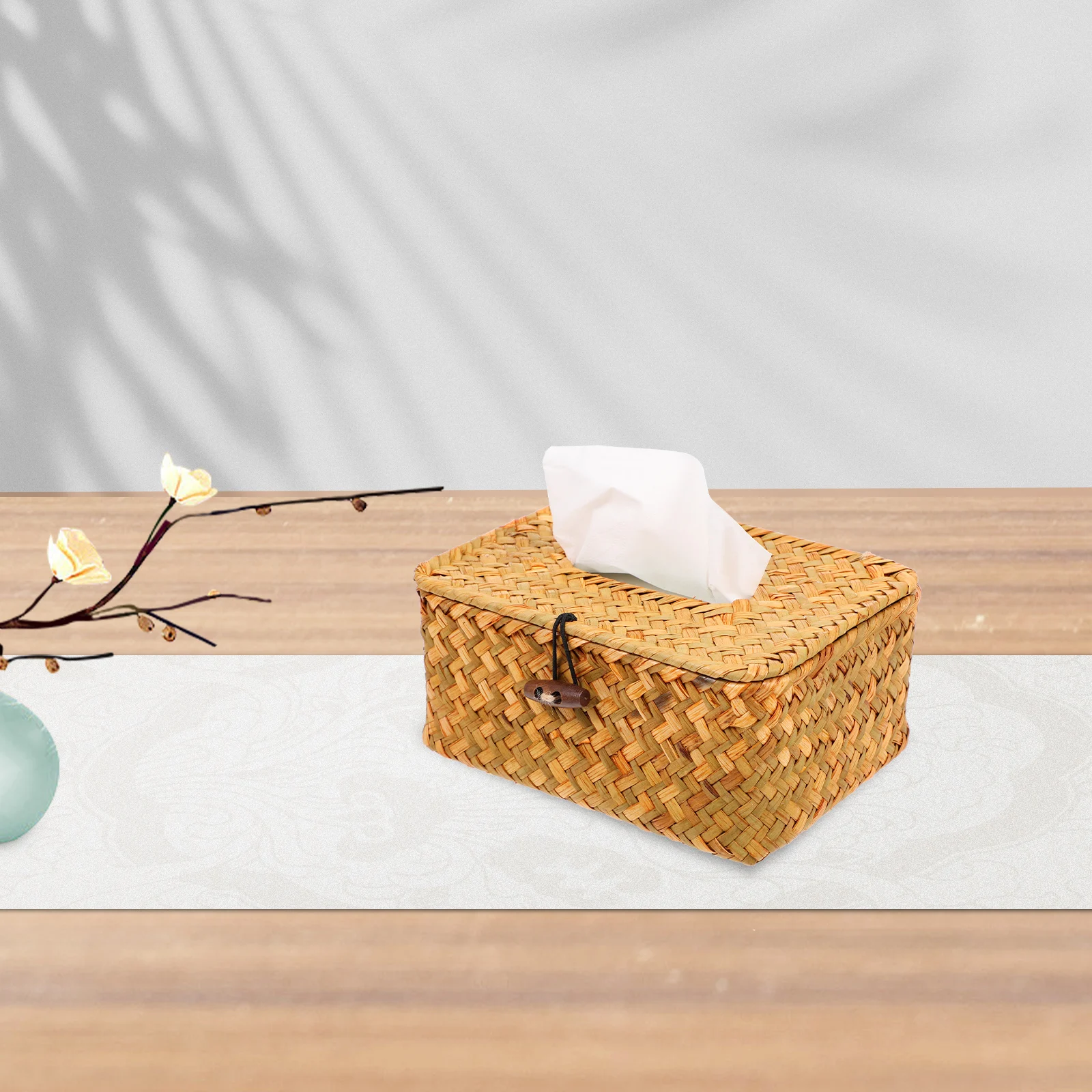 

Hotel Tissue Box Country Style Large Opening Napkin Dispenser for Bedroom Bathroom Office Tissue Holder