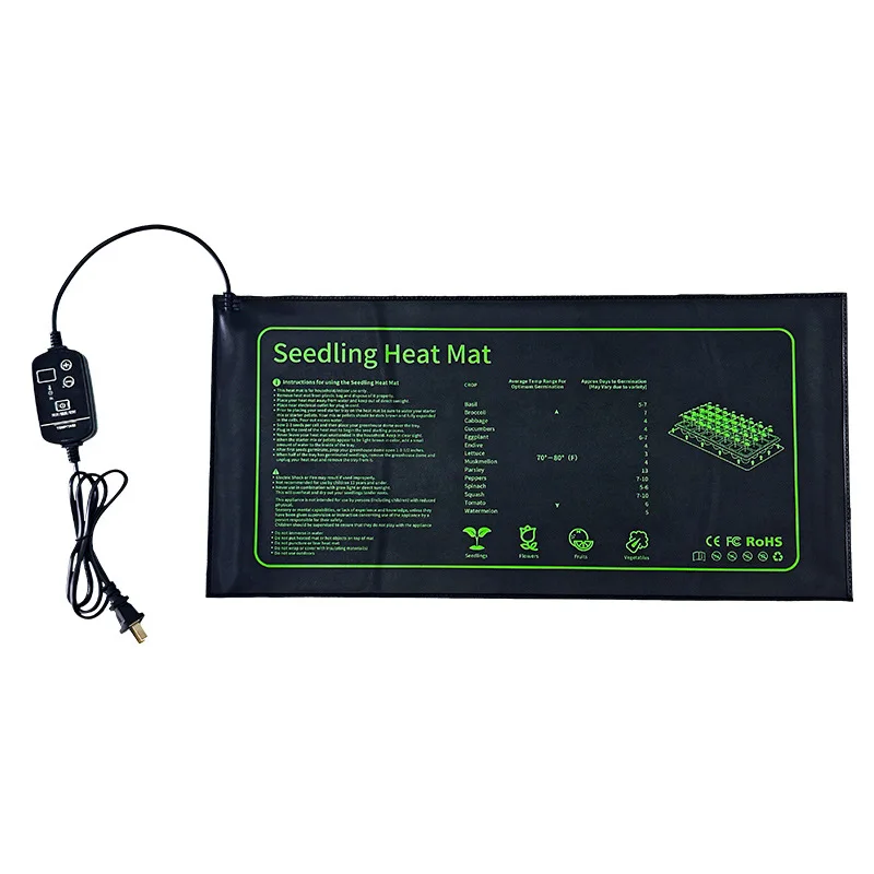 Digital Display Temperature Control Plant Seedling Heating Pad Reptile Aquarium Waterproof Heating Mat
