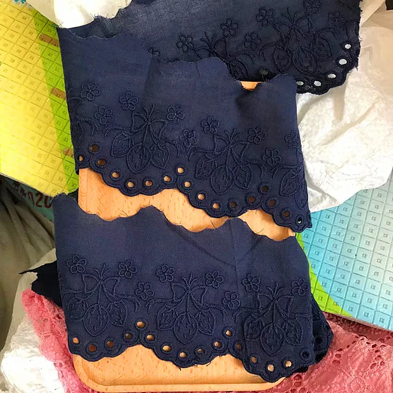 7,5 cm breite neue Erdbeer-Schleifen-Baumwoll-Stickerei-Spitzenborte, für selbstgemachte Puppenkleidung mit Kantenverzierung, Baumwollstoff-Stickerei – Detail 8