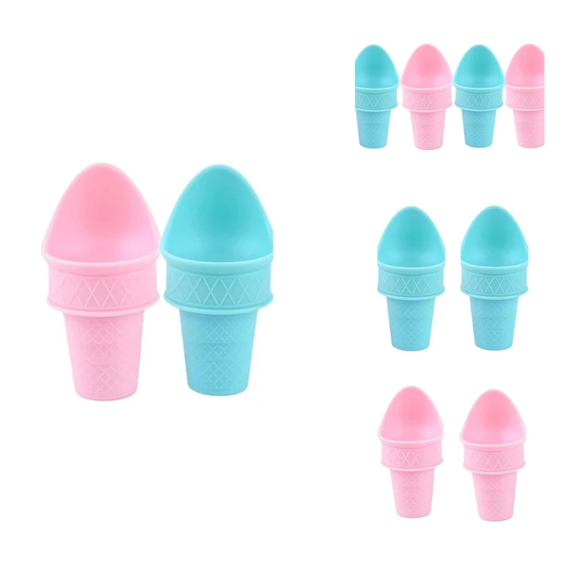 아이스크림 및 팝시클 도구 세트, 아이스크림 스푼, 재사용 가능한 미니 스쿠프 콘 세트, 좋은 그립 플라스틱 쿠키 베이킹