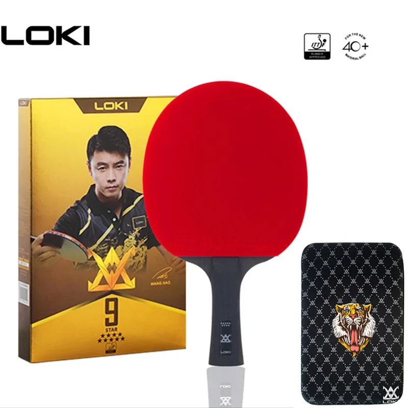 

LOKI 9 Star High Sticky Table Tennis Racket Carbon Blade PingPong Bat Competition Ping Pong Paddle for Fast Attack and Arc