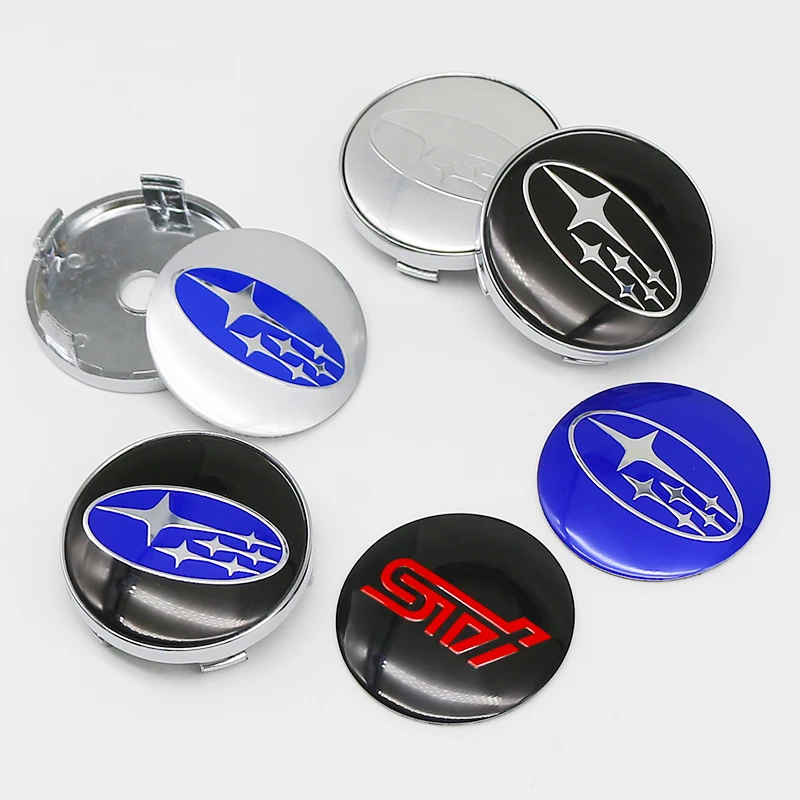 4Pcs 56MM Car Wheel Center Emblem Sticker 60mm Hub Cover Badge for Subaru Outback Legacy Forester Impreza Tribeca WRX DRL XV STI - view 2