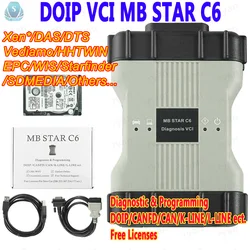 2024.03 Mb Star C6 DOIP Wifi Multiplexer With SSD and Free license Update Online C6 VCI Auto Programming Diagnostic Tool