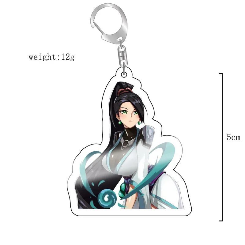 Anime Game VALORANT Killjoy Astra Yoru KAY/O Jett Sova Reyna Raze Breach Omen Cosplay Keychain Acrylic Key Chain Pendant Keyring