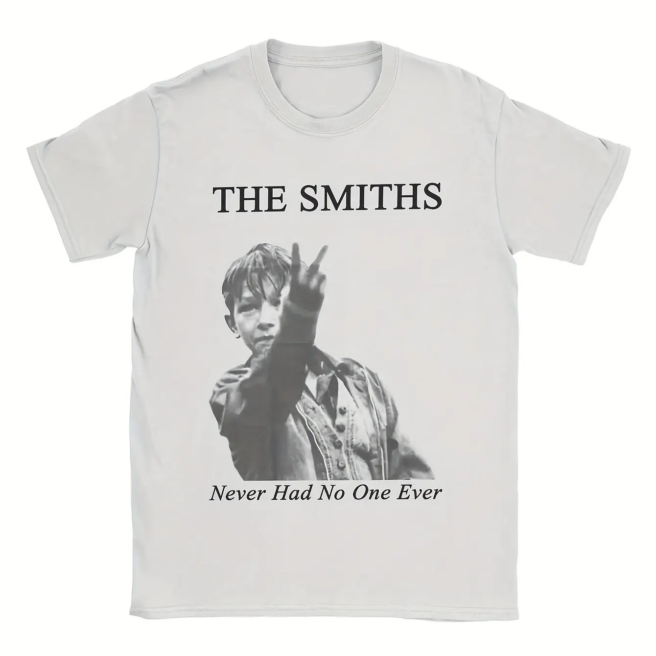 Men'S Vintage Music T-Shirt Featuring Smiths Band 'Never Had No One Ever A Fun and Nostalgic Lightweight Casual Top