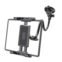 Dashboard Tablet Holder for Car Suction Cup Car Windshield Mount with Large Clamp for All 5\
