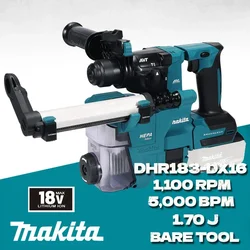 MAKITA-martillo rotativo inalámbrico Original DHR183Z, herramienta desnuda, herramientas eléctricas de litio de 18V, martillo multifuncional DHR183, taladro de impacto DX16