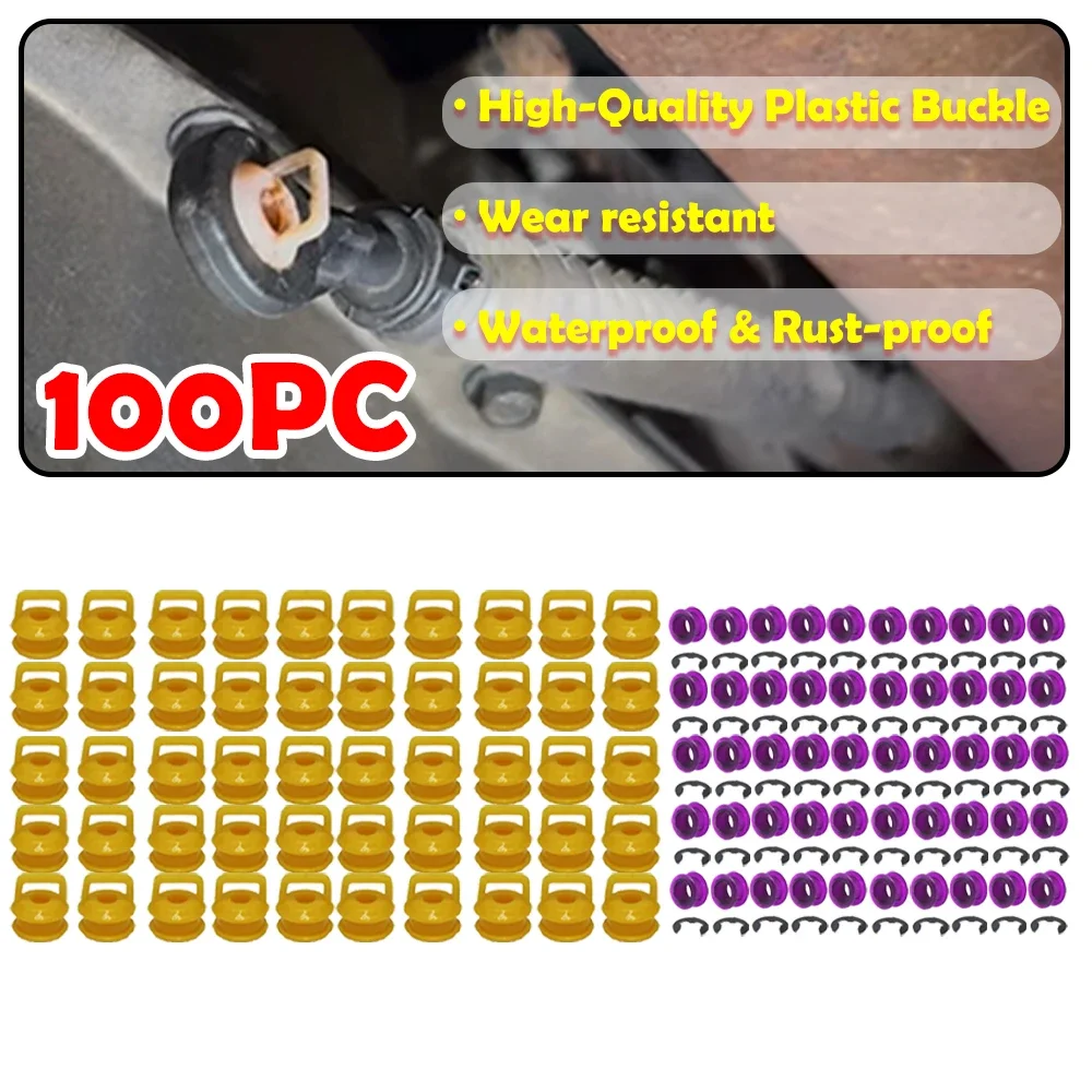 

100PC Auto Shifter Cable Bushing For GMC Cadillac Buick Allure Chevrolet Silverado Holden Cruze Jeep Grand Saturn Opel Cascada