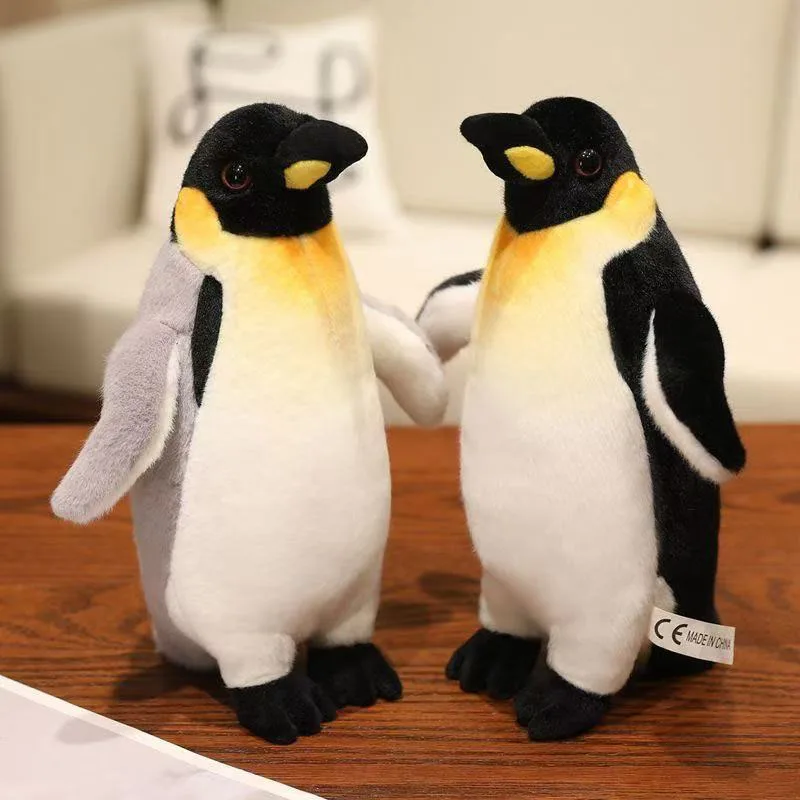 

Realistic Emperor Penguin Plush Toy Soft Stuffed Animal Cute Antarctic Bird Doll Kids Gift Home Decor Kawaii Perfect Girl Family