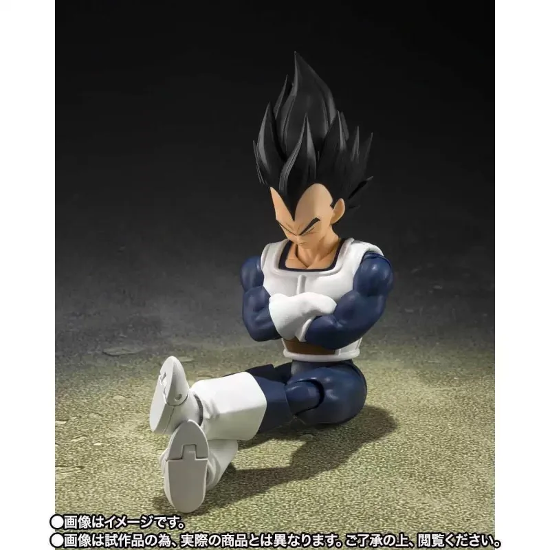 

Bandai Soul Limited SHF Dragon Ball Vegeta Old Battle Suit Movable Black Hair Battle Suit