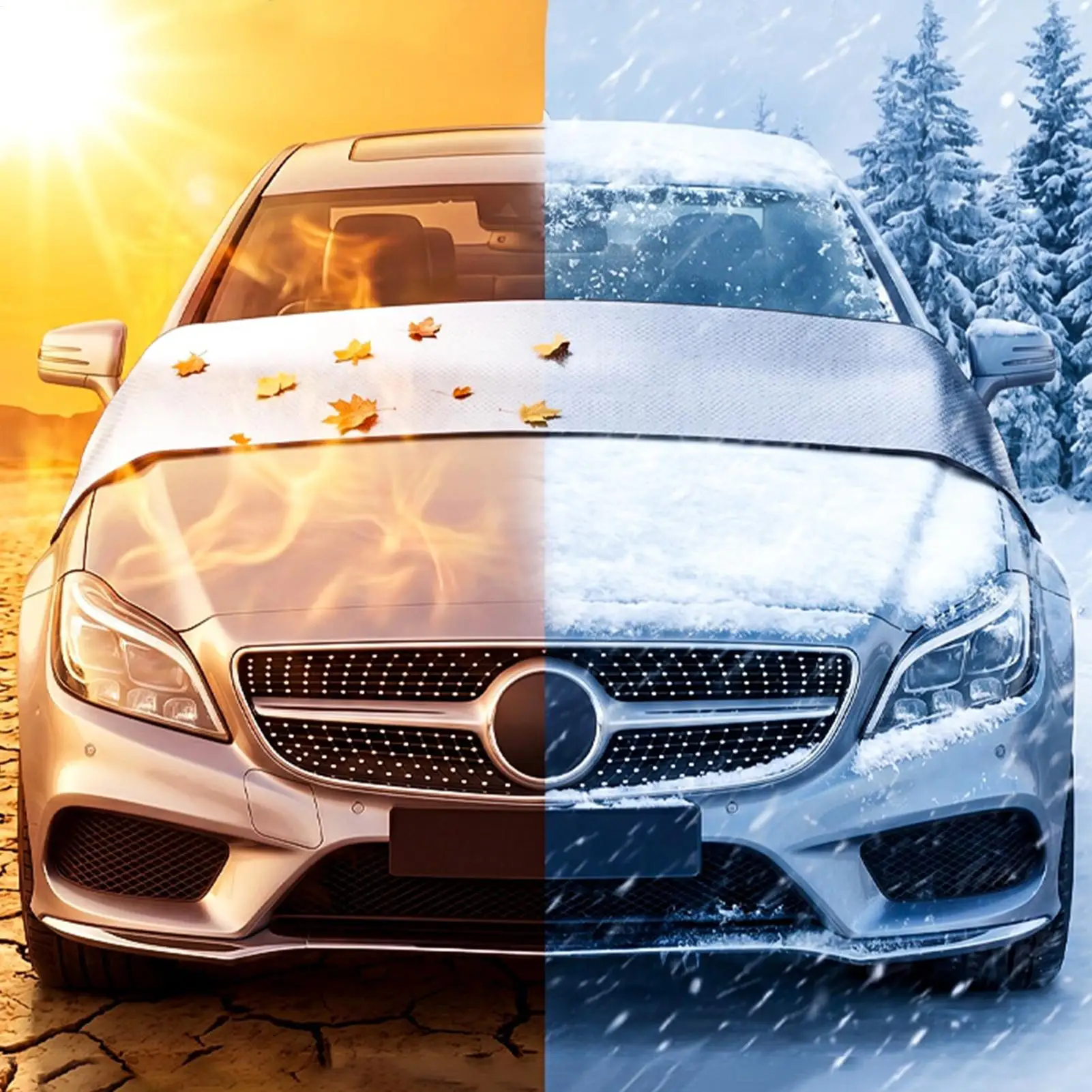 Car Windshield Leaf Protector Car Window Windproof Protective Guard Windshield Snow Protector For Outside vehicles