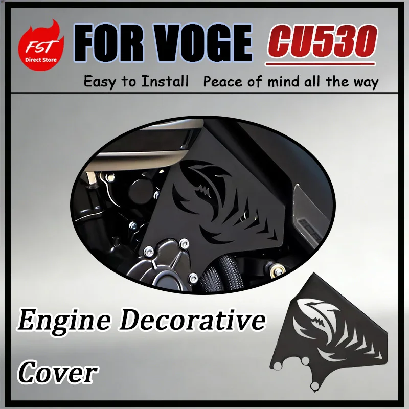 For VOGE CU530 Engine Decorative Cover Original Vehicle Hole Position Installation No Drilling Required Simple Elegant Design