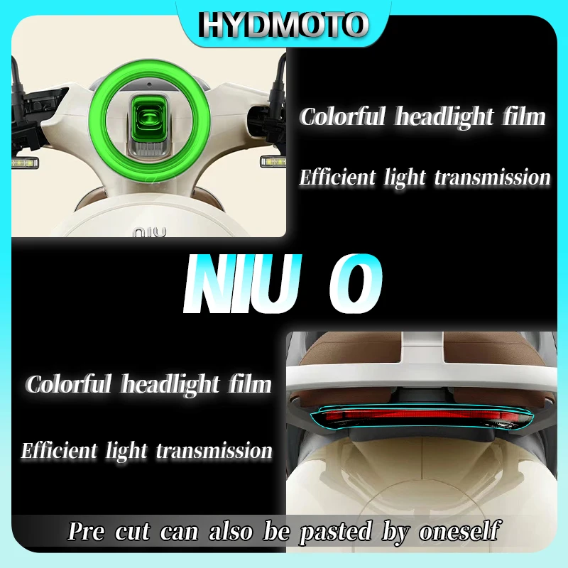 

For NIU O Niu o 2024 headlights tail lights film instrument film high transparency body protection film stickers car accessories