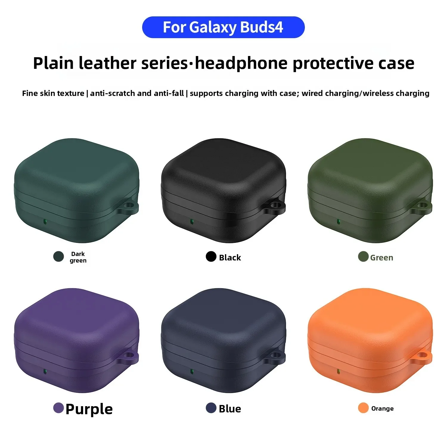 

Earphone Cover For Samsung Galaxy Buds 4/Buds4 Pro Fashion PU Leather Skin Pattern Earphone Case Anti Drop Protective Shell