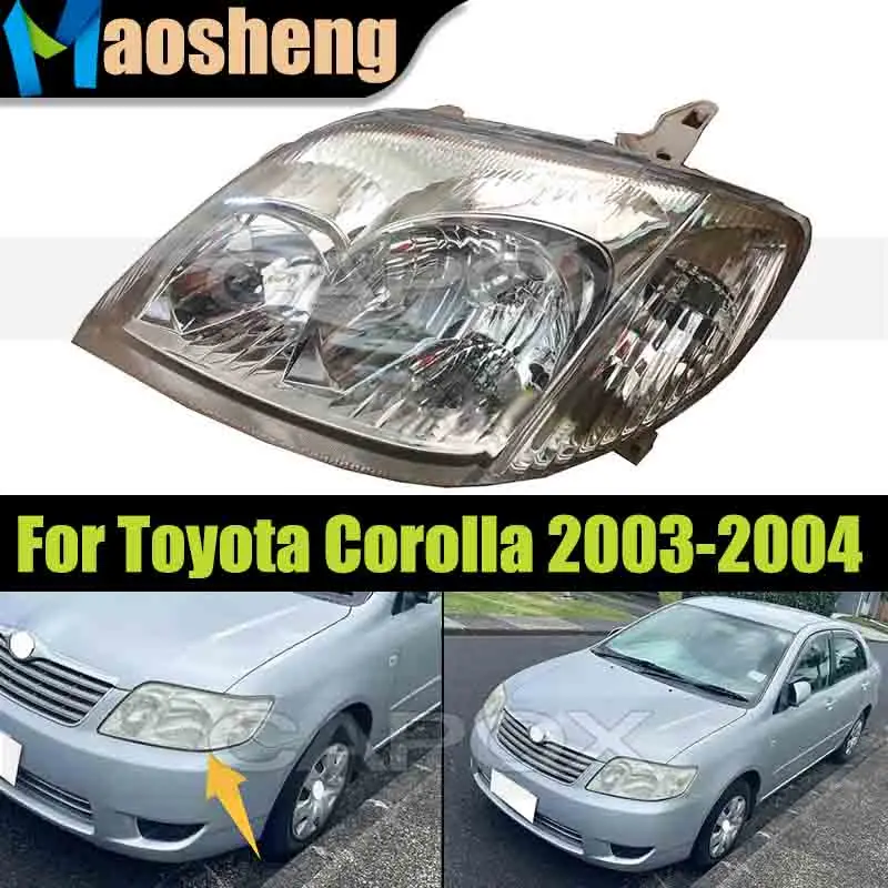 

Передняя фара без лампочек для Toyota Corolla 2003-2004, замена фары водителя