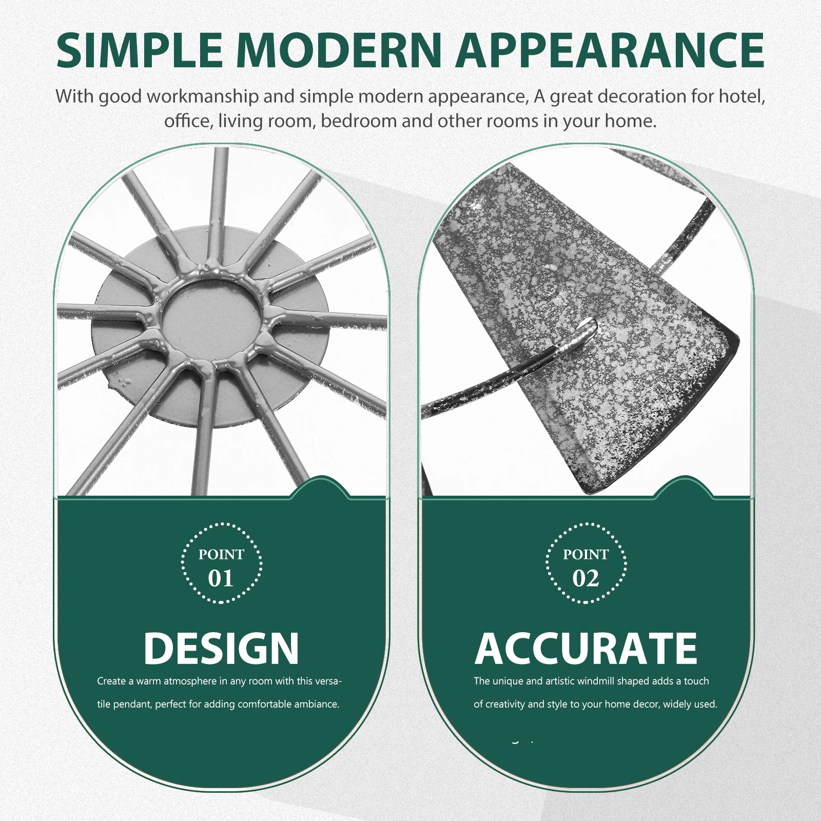 

Iron Windmill Decorative Hanging Ornament 280x280mm Rustic Home Farmhouse Wall Art Pendant Country Decor Barn Model