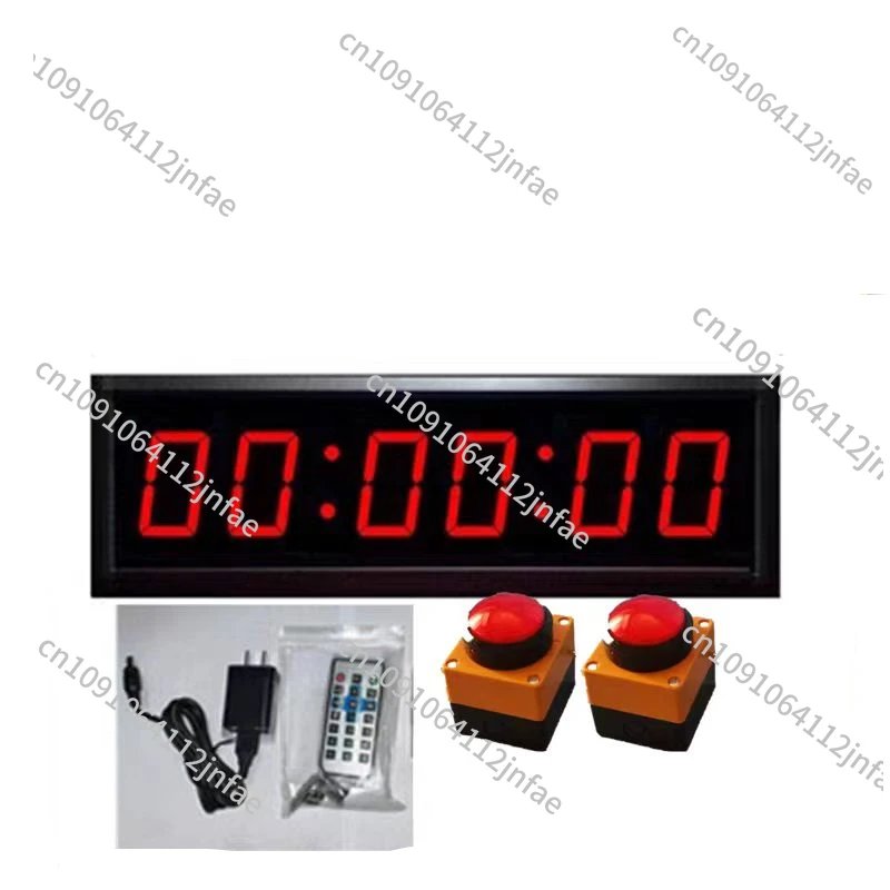

New 2.3-Inch 6-Bit Ninja Warrior Course System Stop Watch Ninja Timer with Start and Finish Button