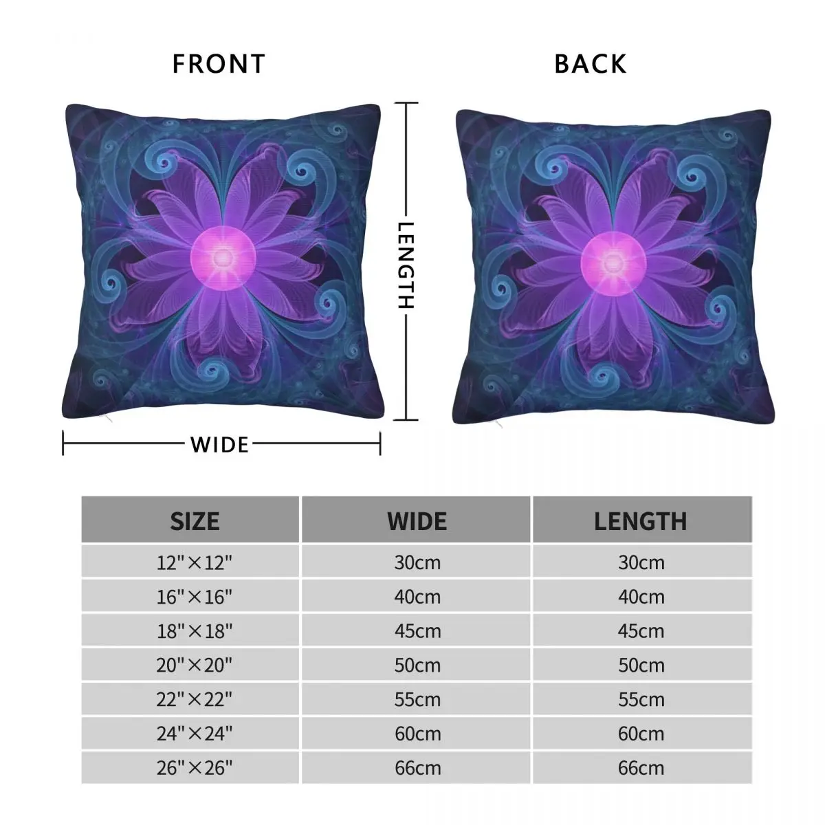 Flower Of An Electric Square Pillowcase Polyester Linen Velvet Pattern Zip Decor Home Cushion Cover Wholesale