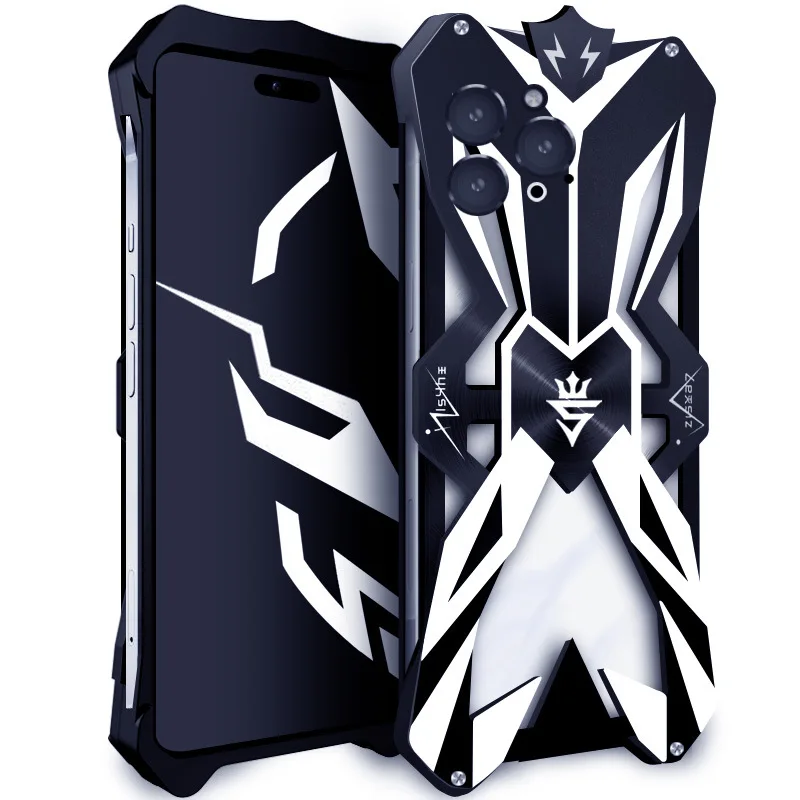 

Suitable for iphone16promax mobile phone case, metal mobile phone case, apple 16promax protective case, anti-drop.
