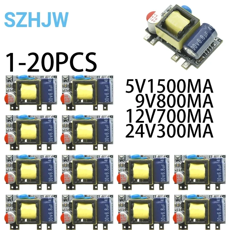 1-20PCS 220V To 3.7V 4.2V 5V 9V 12V 15V 24V ACDC02 Low Ripple Small Volume Isolated Power Module