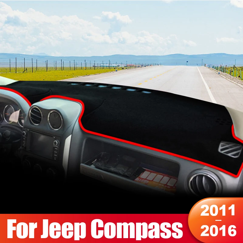 

For Jeep Compass 2011 2012 2013 2014 2015 2016 Car Dashboard Sun Shade Cover Instrument Panel Non-slip Pad Interior Accessories