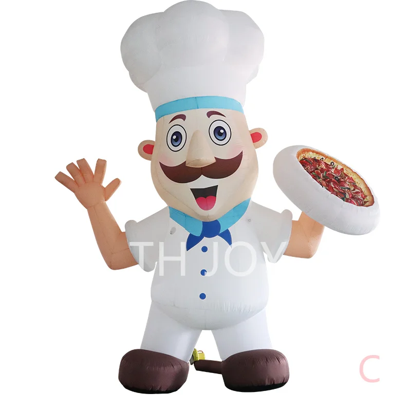 

Free air ship to door!outdoor cheap advertising inflatable chef,giant inflatable cook replica model for sale