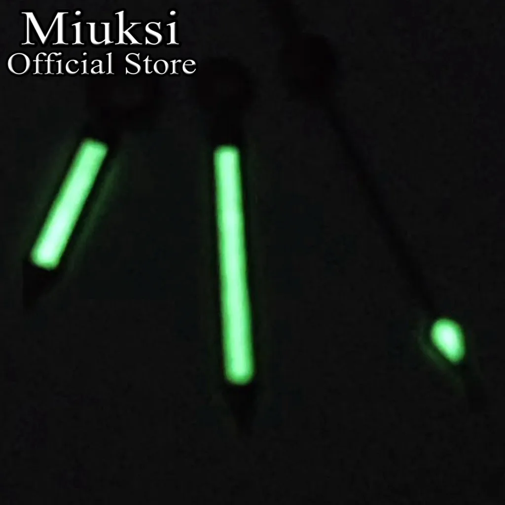 Miuksi silver gold black watch hands green luminous hands fit NH35 NH36 ETA2824 2836 PT5000 Miyota8205 8215 movement