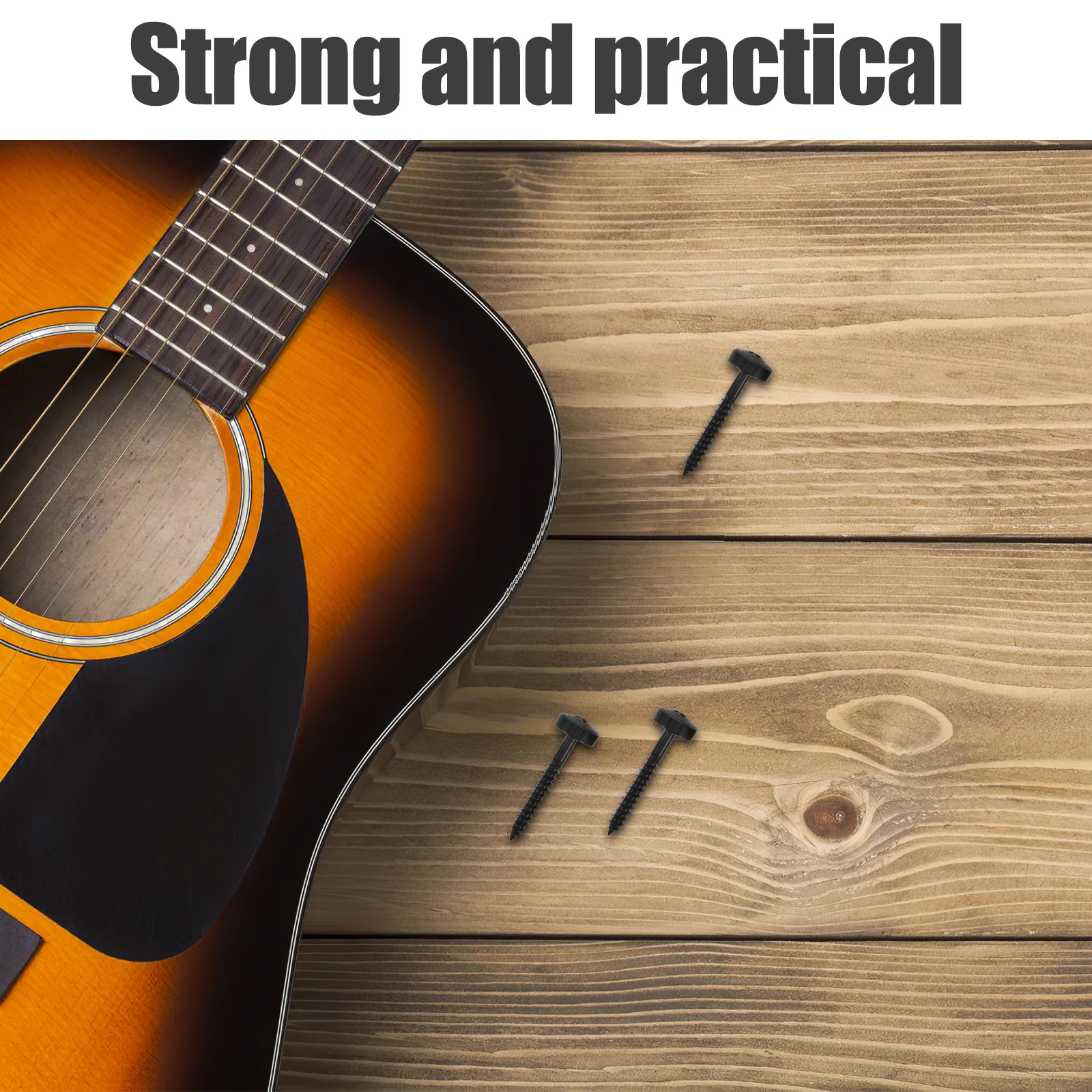 

12Pcs Guitar Neck Mounting Bushings Set High Strength Steel Screws for Enhanced Stability and Durability Guitar Neck Joint Bolts